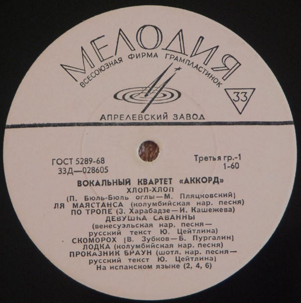 Вокальный квартет «Аккорд»