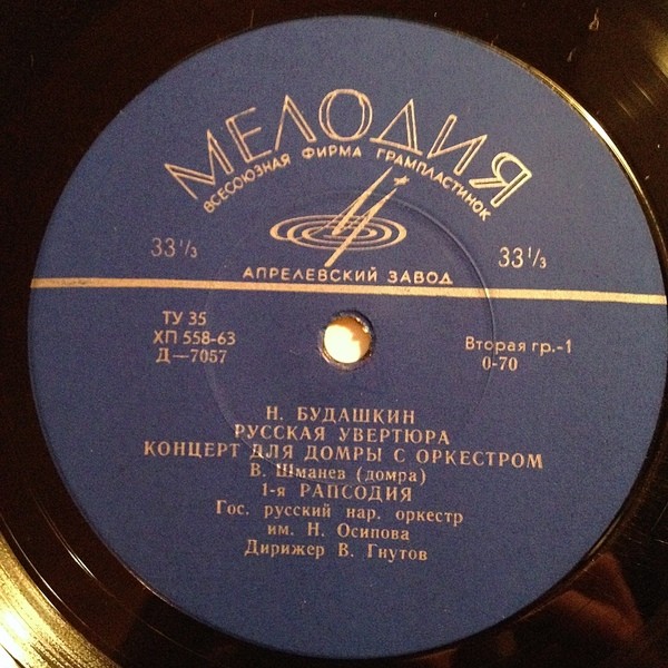 Произведения Н. Будашкина для оркестра русских народных инструментов