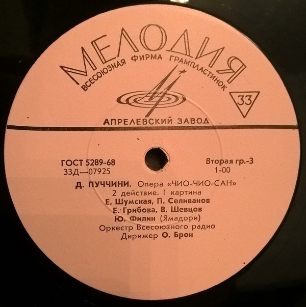 Дж. Пуччини. "Мадам Баттерфляй", опера