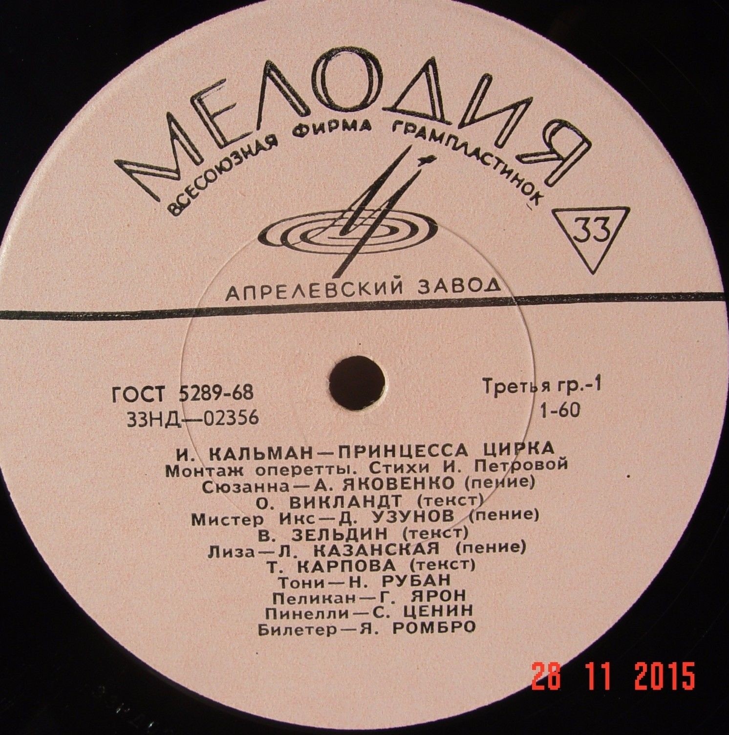 Имре Кальман (1882—1953). Принцесса цирка