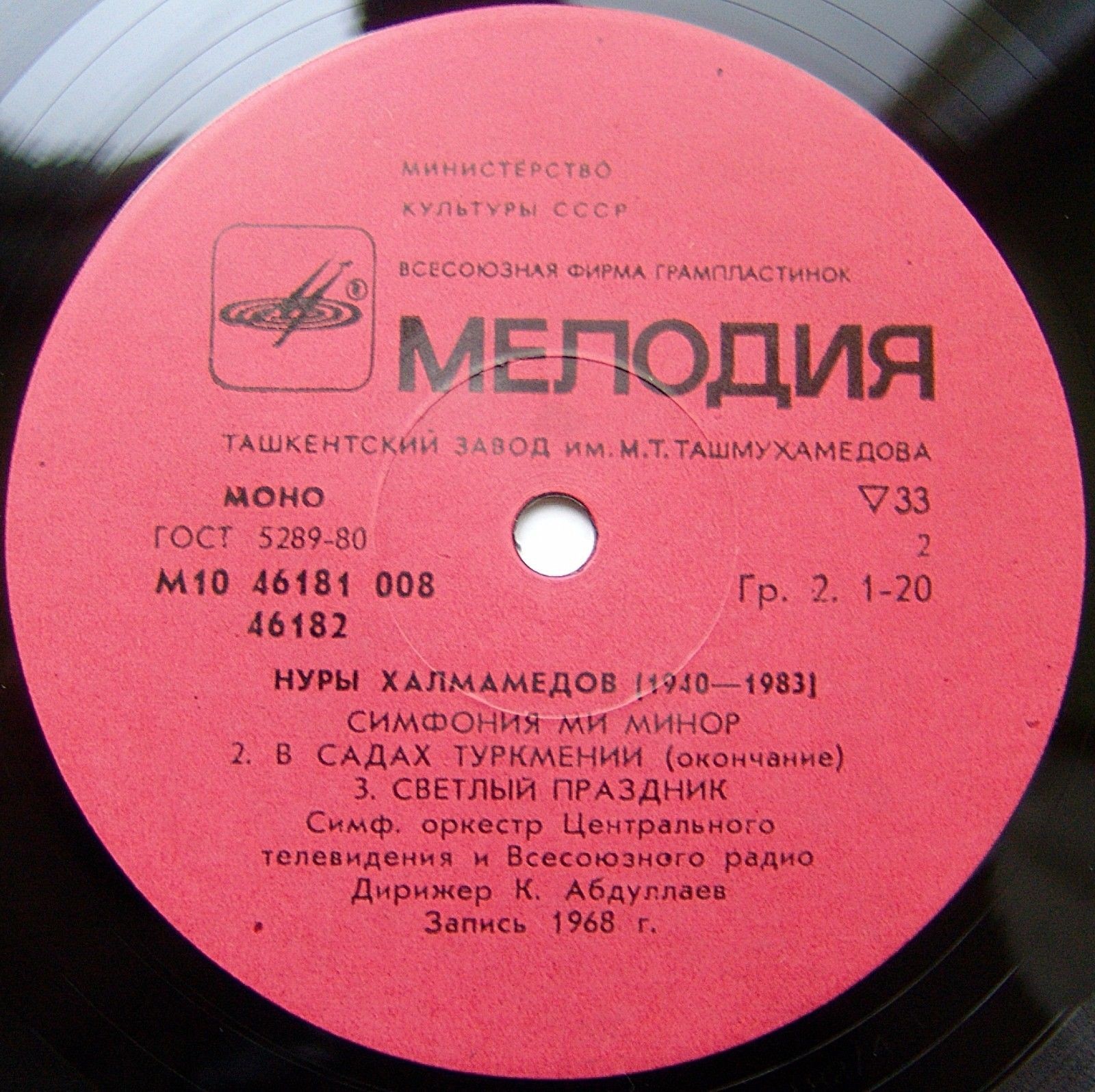 Н. ХАЛМАМЕДОВ (1940-1983): Симфония ми минор