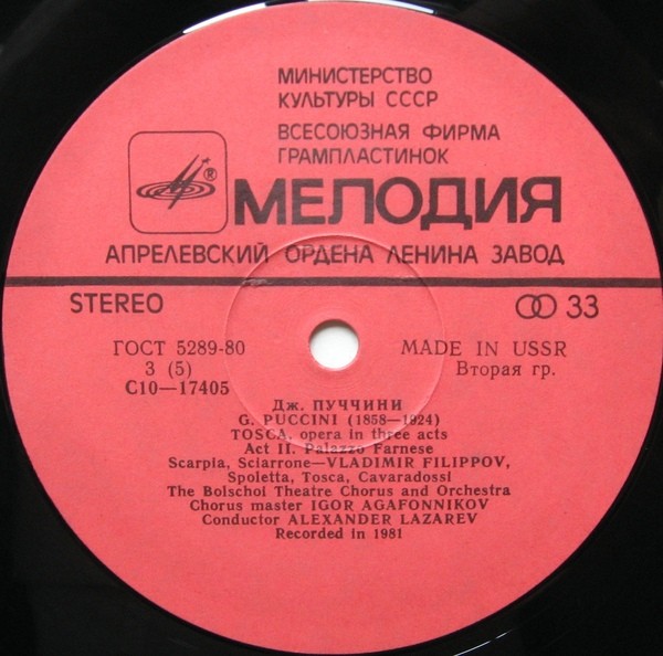 Дж. ПУЧЧИНИ (1858-1924): «Тоска», опера в трех действиях.
