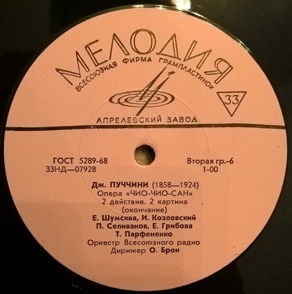 Дж. Пуччини. "Мадам Баттерфляй", опера