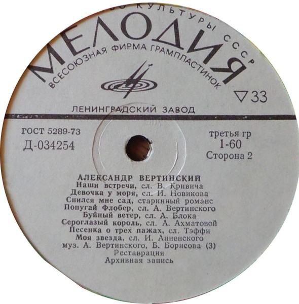 Александр Вертинский