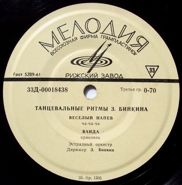 З. БИНКИН (1913). Танцевальные ритмы