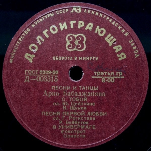 Песни и танцы А. Бабаджаняна