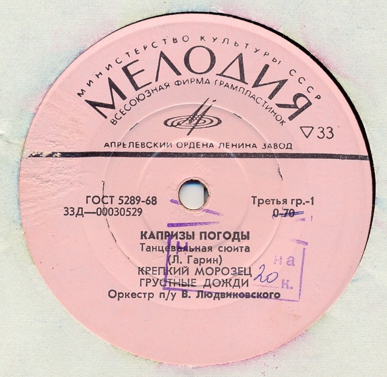 Л. ГАРИН. Капризы погоды (Танцевальная сюита)