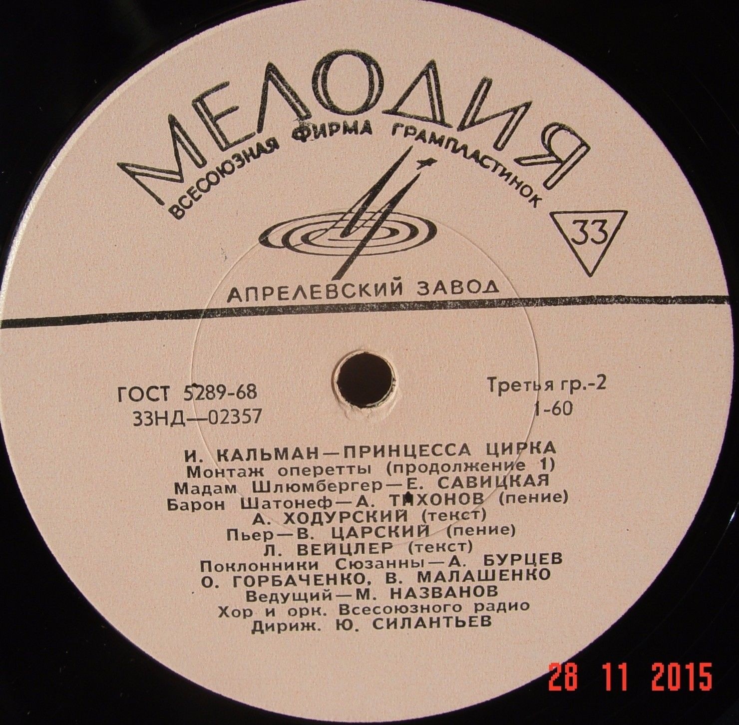 Имре Кальман (1882—1953). Принцесса цирка