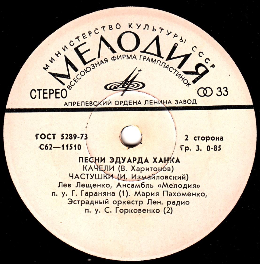 Песни Эдуарда Ханка