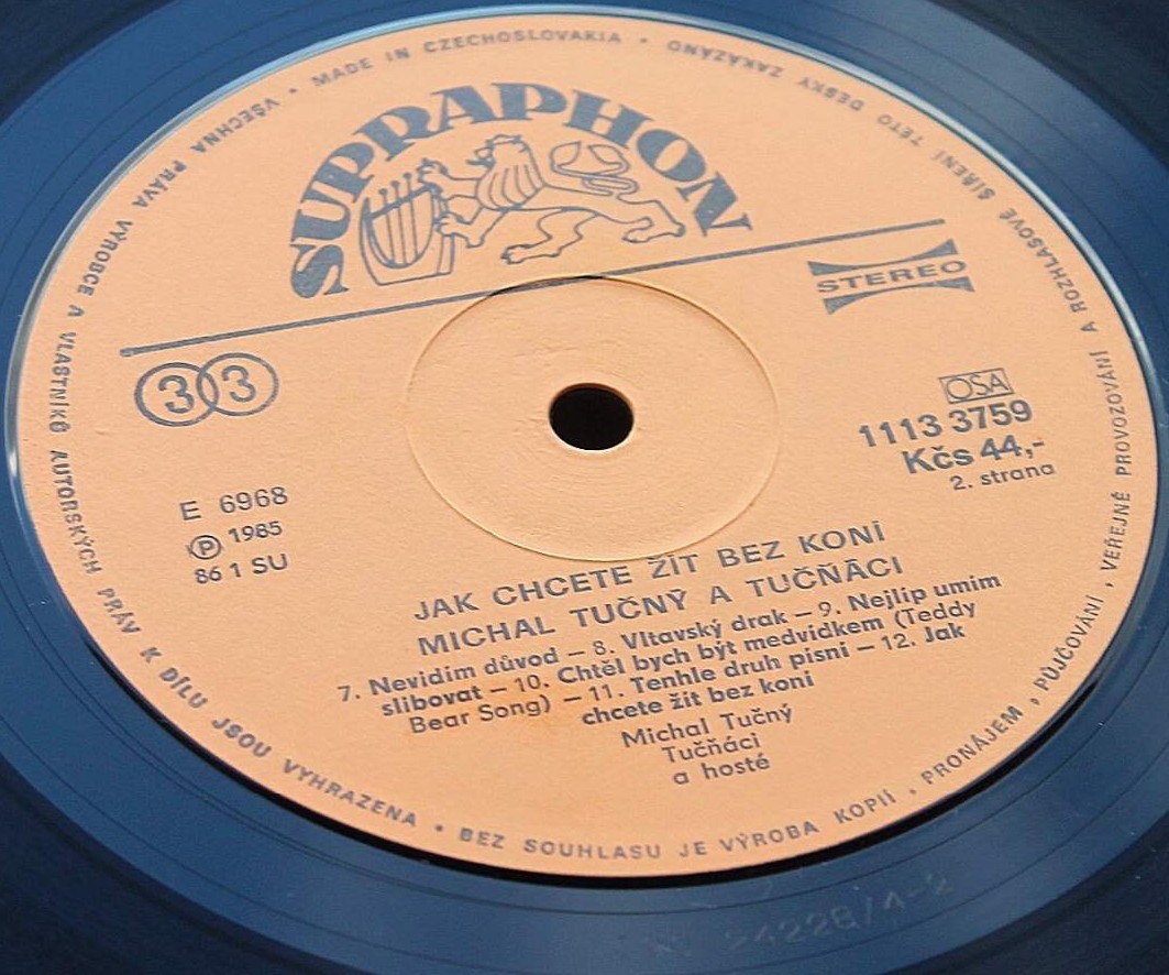 Michal Tučný & Tučňáci ‎– Jak Chcete Žít Bez Koní [по заказу чешской фирмы SUPRAPHON 1113 3759]