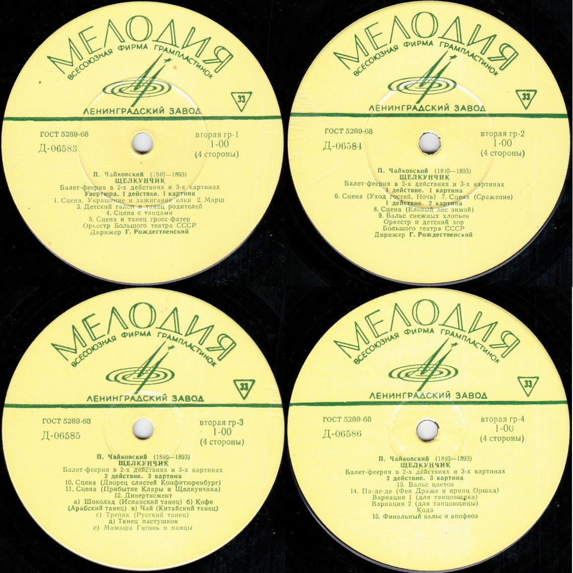 П. ЧАЙКОВСКИЙ. «Щелкунчик», балет в 2-х действиях (Г. Рождественский)