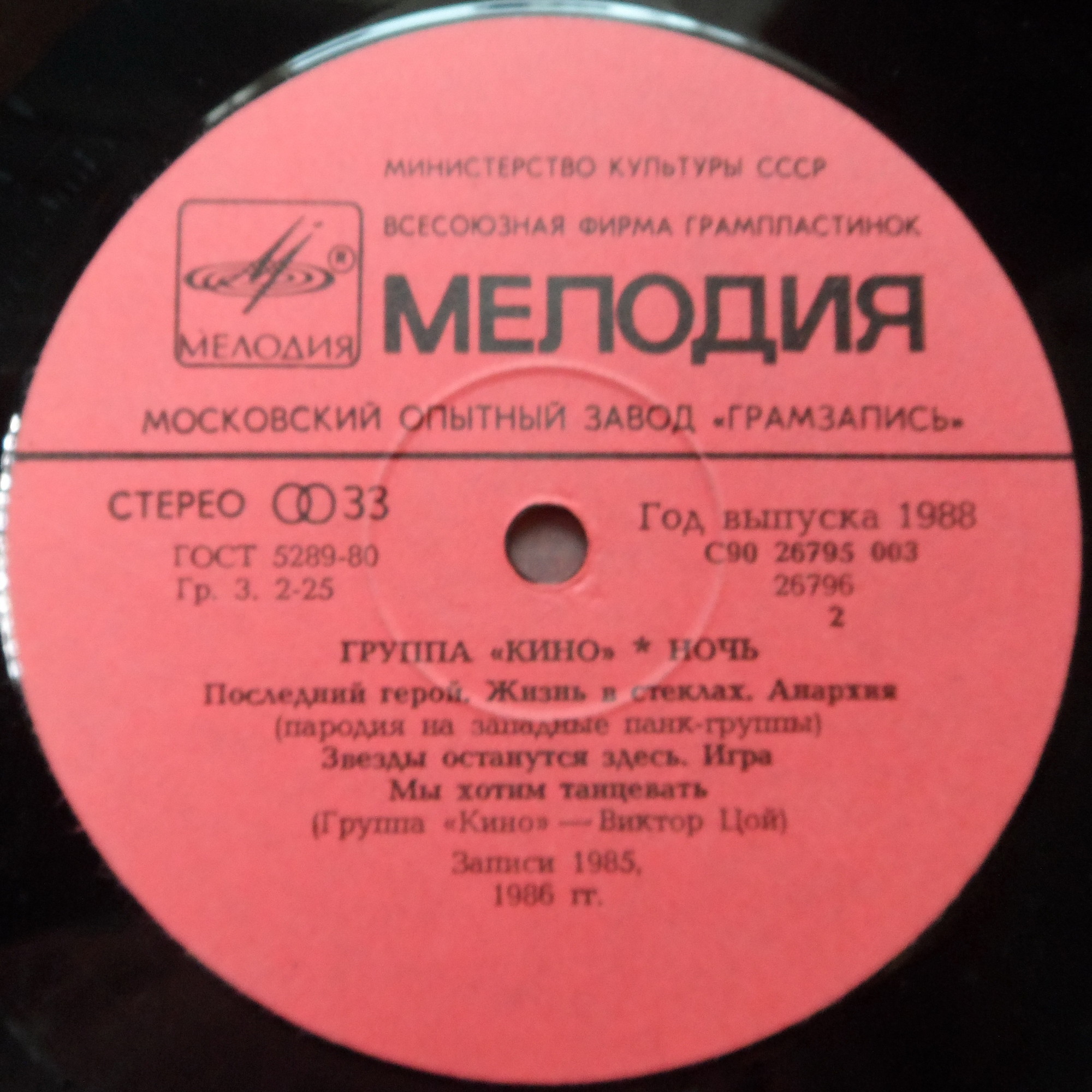 Группа "Кино" — Ночь