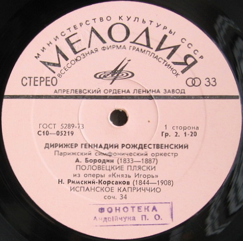 Дирижер Геннадий Рождественский