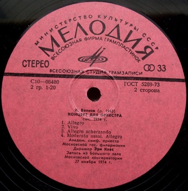 М. МИНКОВ / К. ВОЛКОВ - "Творчество молодых"