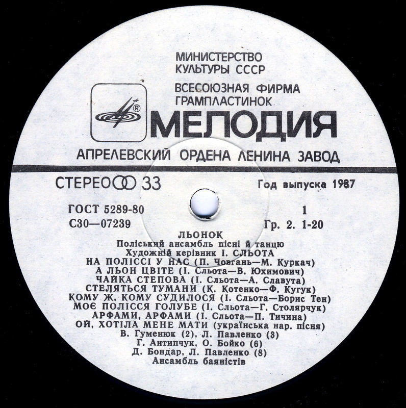 "Льонок" - Полесский анс. песни и танца - Українські пісні з Полісся