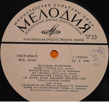 МЕЛОДИИ МОРДОВИИ.