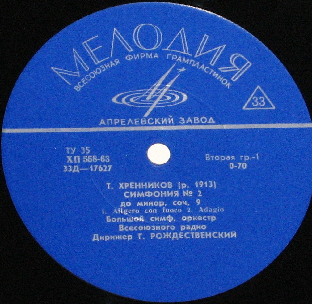 Т. ХРЕННИКОВ. Симфония № 2 до минор, соч. 9