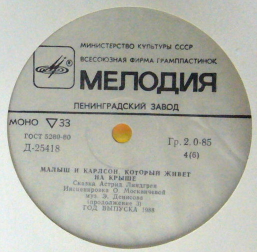 А. Линдгрен (1907-2002). Малыш и Карлсон, который живёт на крыше