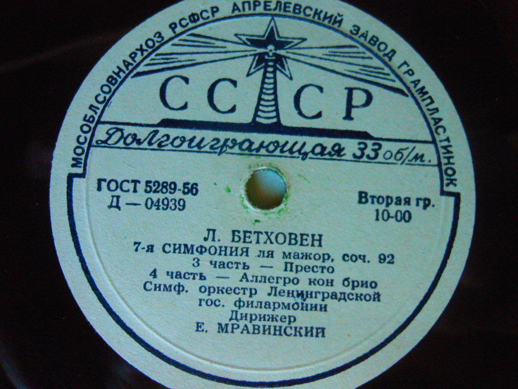 Л. БЕТХОВЕН (1770–1827) Симфония № 7 ля мажор, соч. 92 (Е. Мравинский)