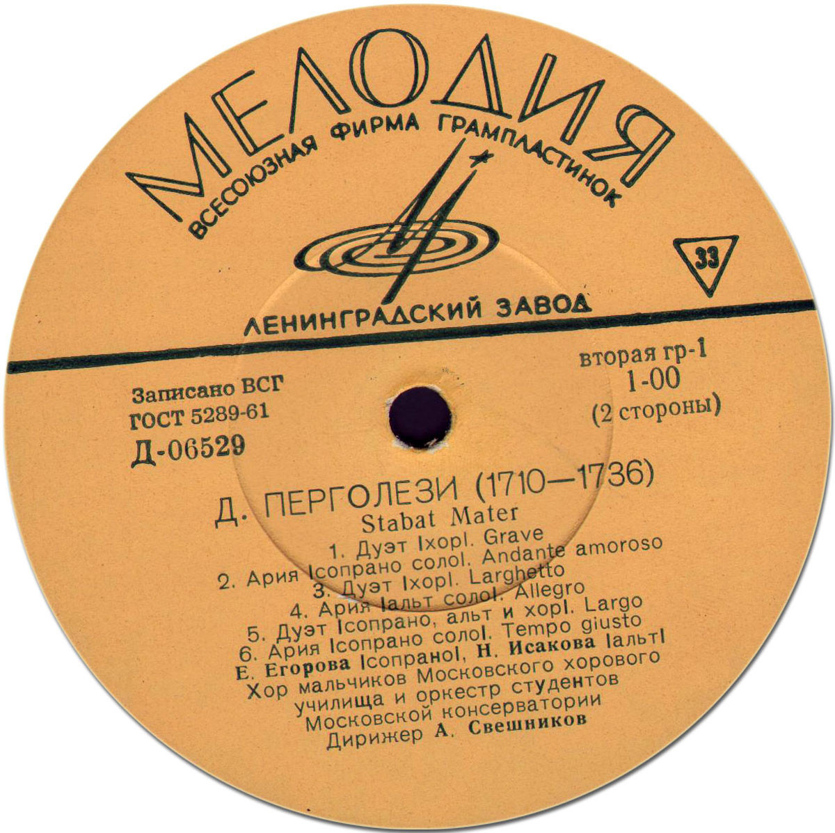 Д. Перголези: Stabat Mater