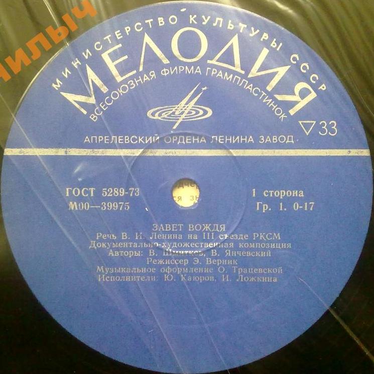ЗАВЕТ ВОЖДЯ (Речь В. И. Ленина на III съезде РКСМ).