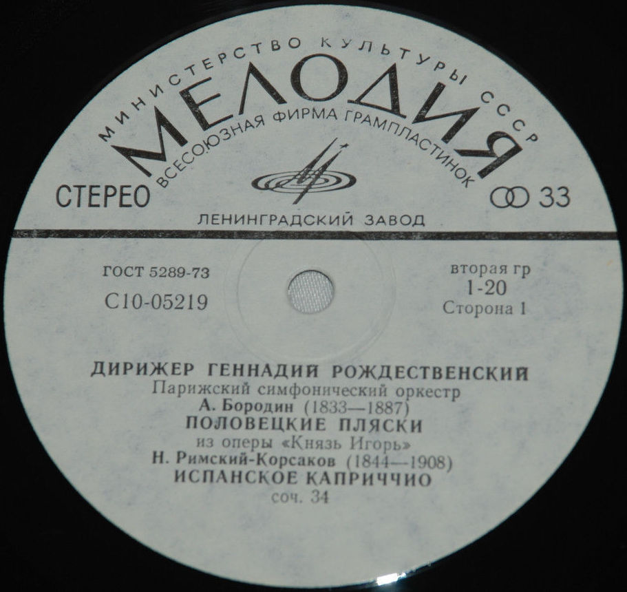 Дирижер Геннадий Рождественский