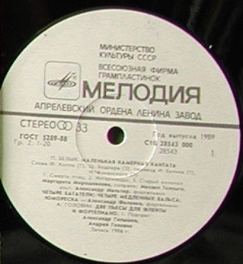 Молодые композиторы РСФСР. П. БЕЛЫЙ, А. ГОЛОВИН, М. ЕРМОЛАЕВ