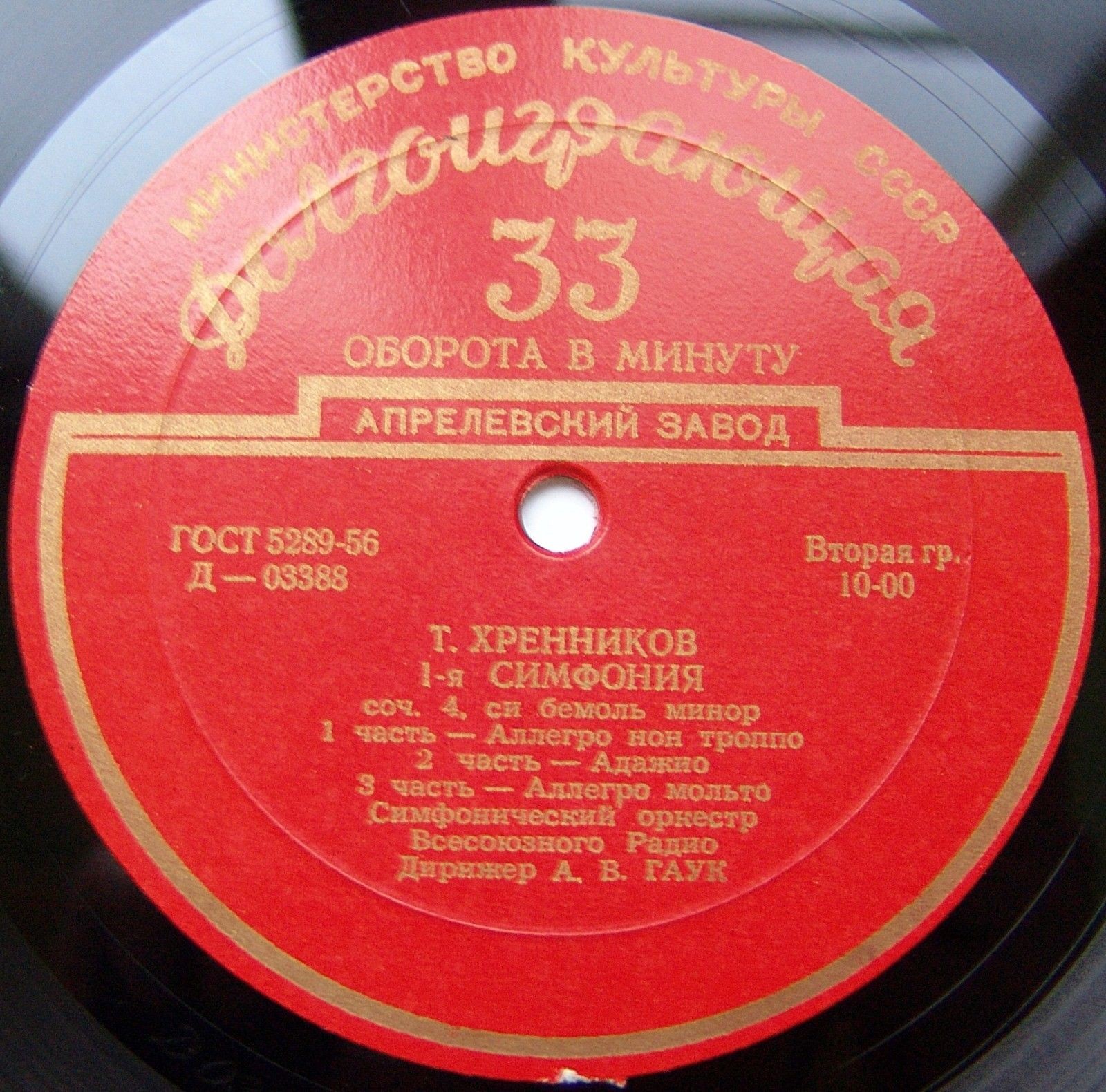 Т. Хренников: Симфония № 1, Сюита "Много шума из ничего"