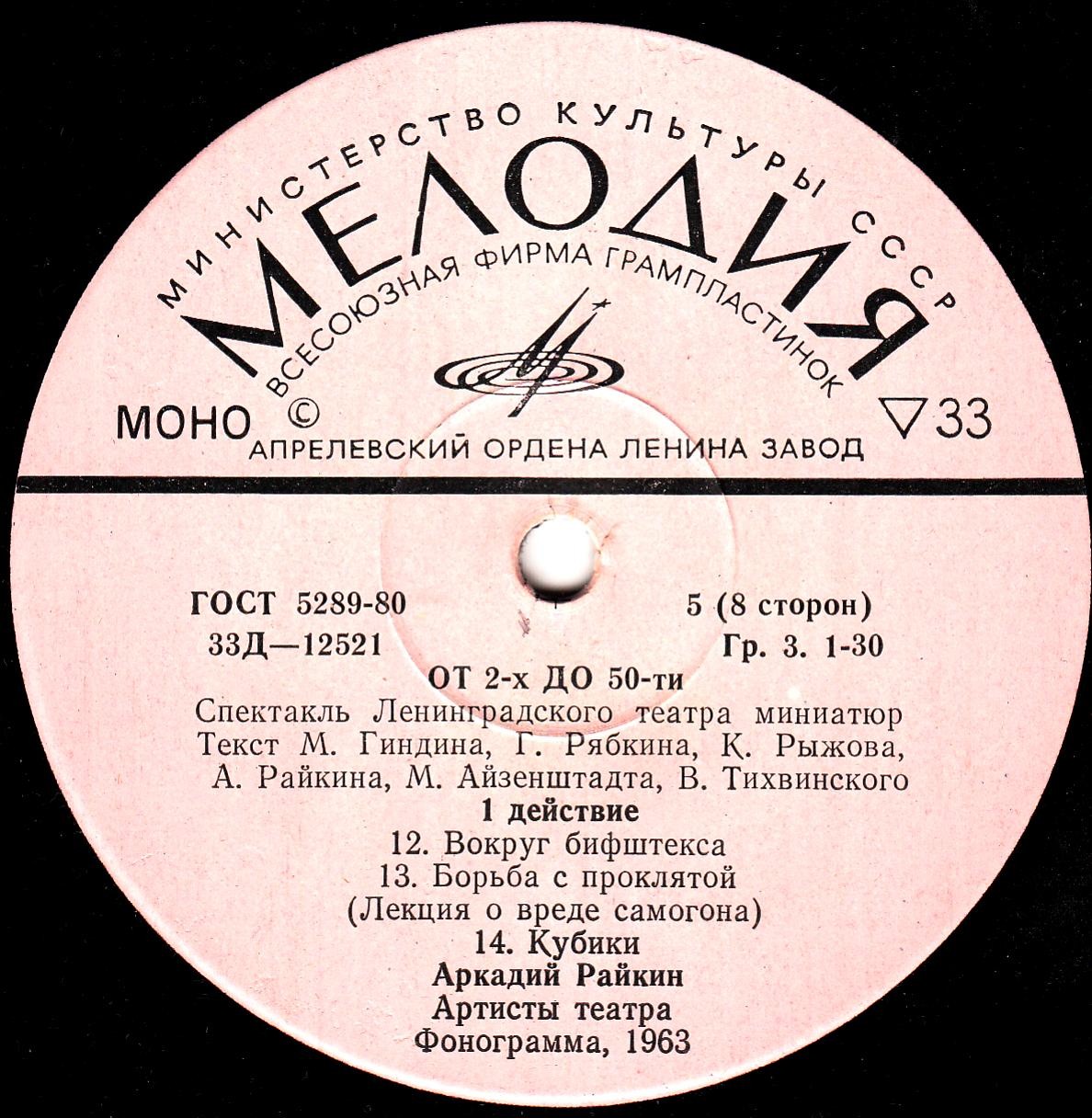 Аркадий Райкин. От двух до пятидесяти