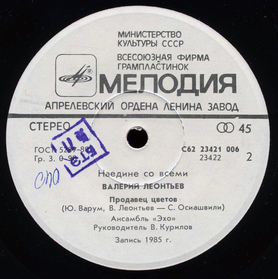 По вашим письмам. «Наедине со всеми». Поет Валерий Леонтьев