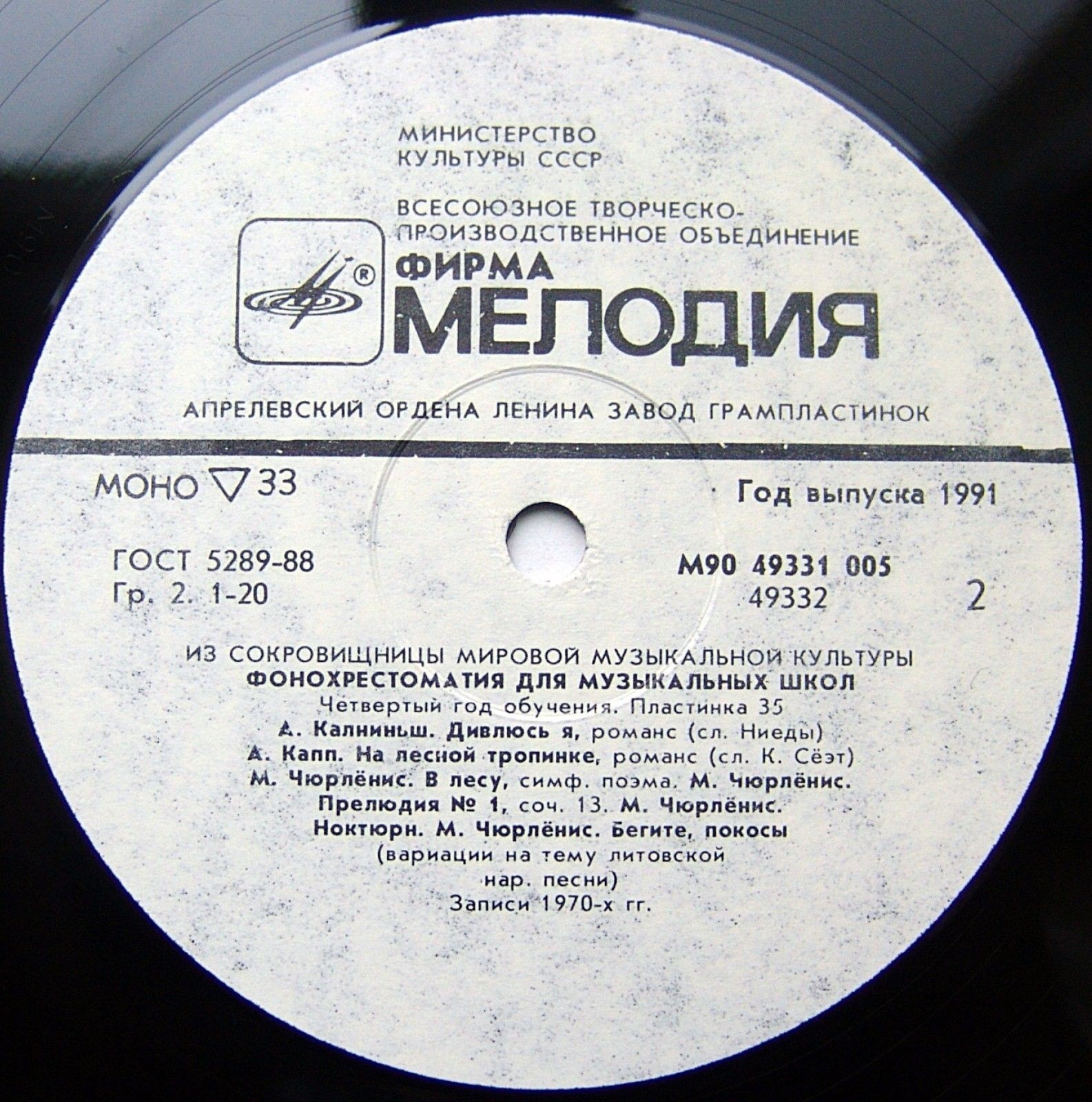 Фонохрестоматия для музыкальных школ (35)