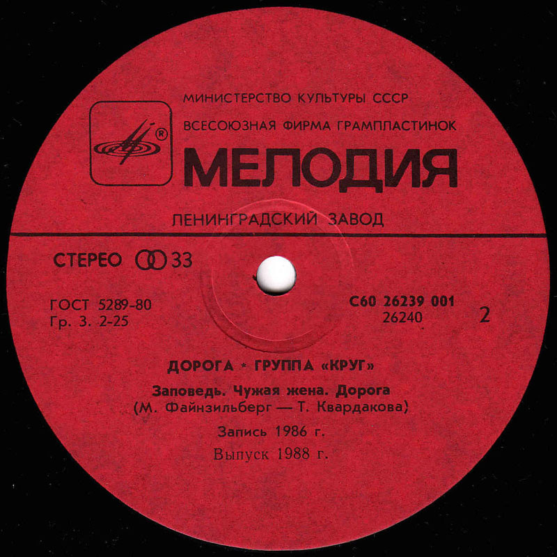 Группа «Круг». Дорога