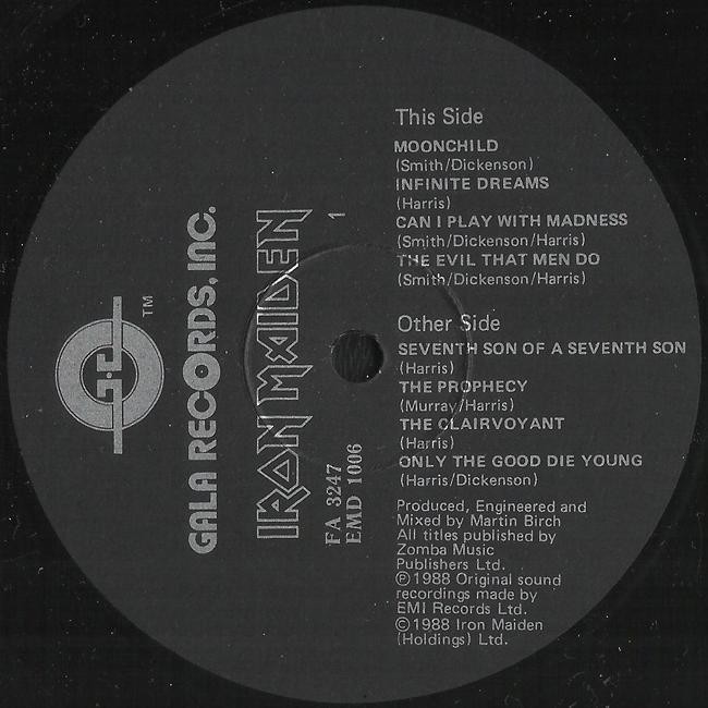 IRON MAIDEN «Seventh Son Of A Seventh Son» (запись 1988г.)
