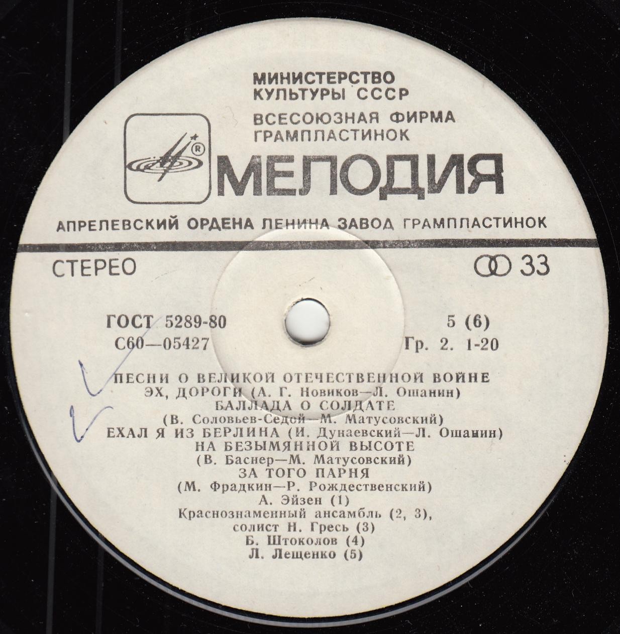 Песни Великой Отечественной войны