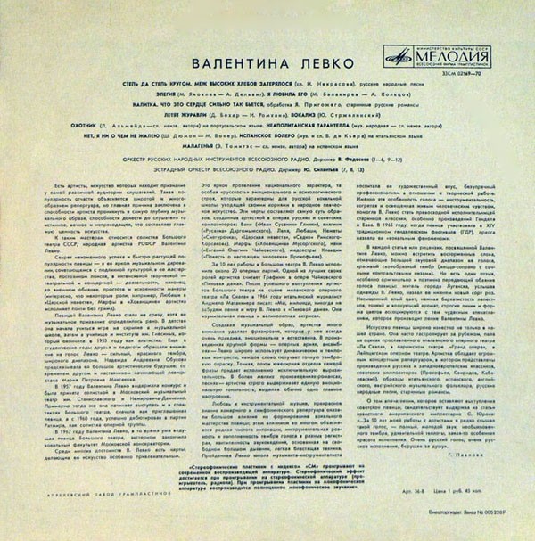 Валентина ЛЕВКО