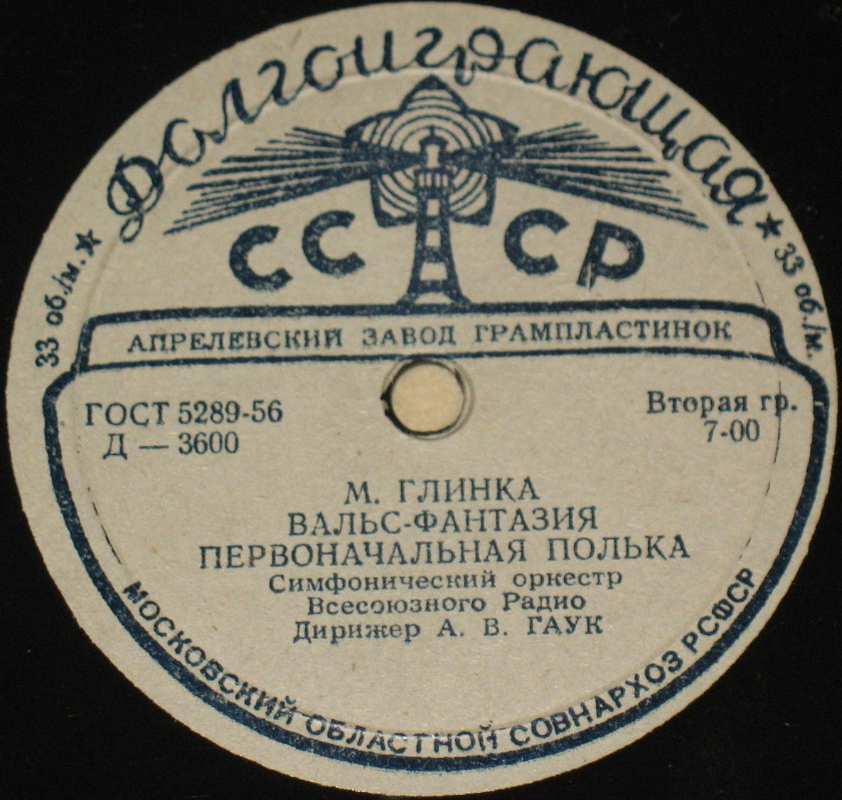 М. ГЛИНКА (1804–1857): Оркестровые произведения (А. Гаук, К. Иванов)