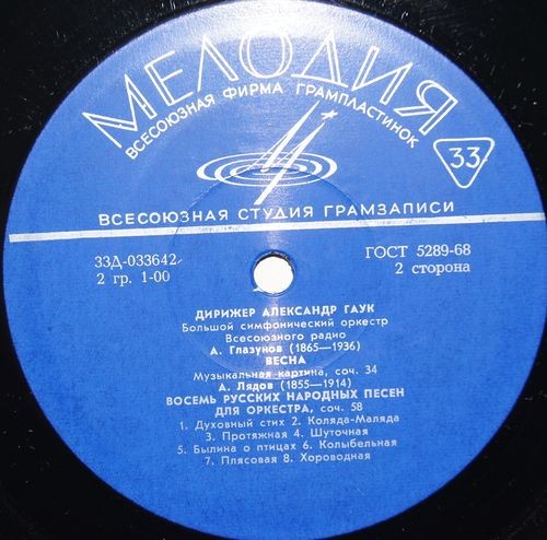 Дирижер Александр ГАУК