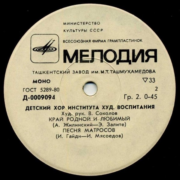 Детский хор  Института художественного воспитания