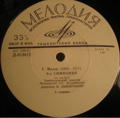 Г. Малер: Симфония № 9 (К. Кондрашин)