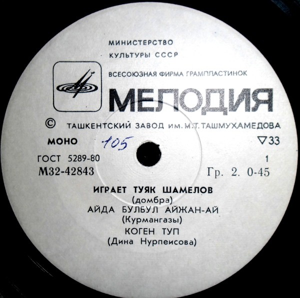 Играет Туяк Шамелов (домбра)