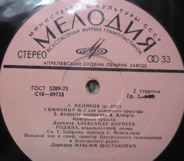 A. МЕЛИКОВ (1933)