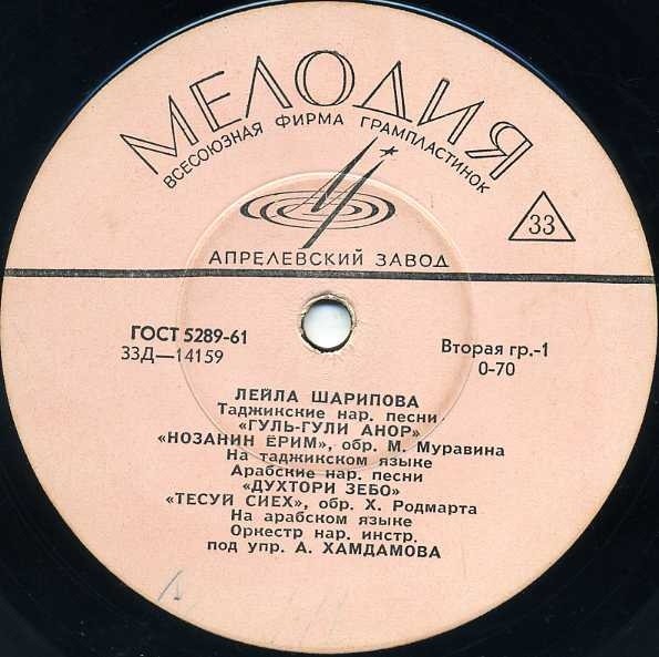 Лейла ШАРИПОВА, Шоиста МУЛЛАДЖАНОВА. Таджикские песни