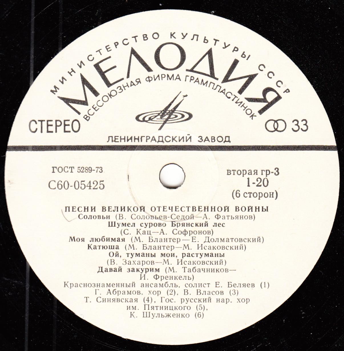 Песни Великой Отечественной войны