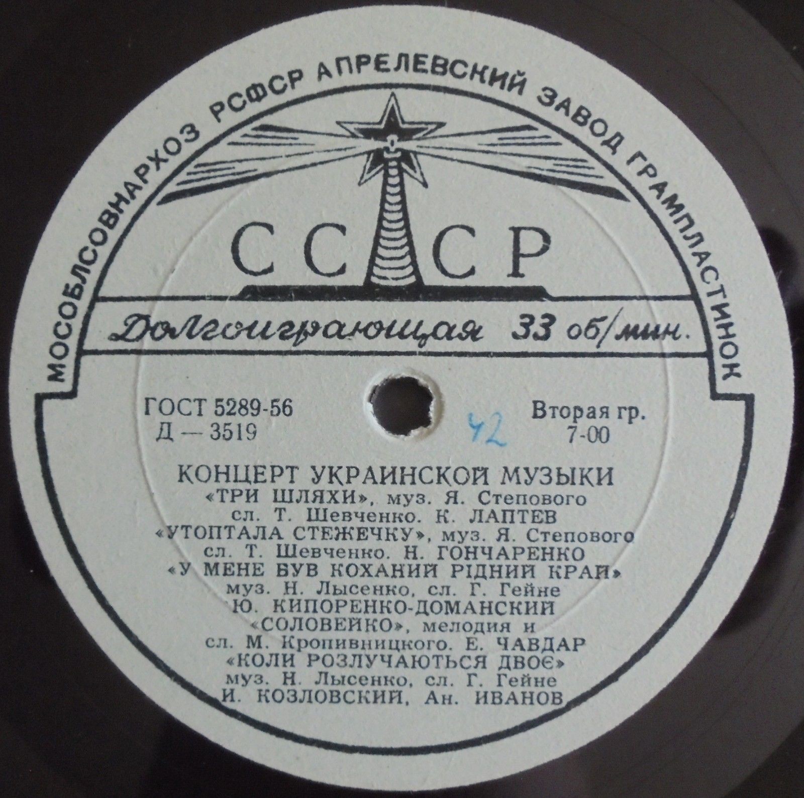 Концерт украинской музыки (Concert of ukrainian music)