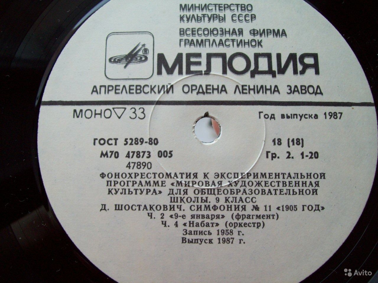 ФОНОХРЕСТОМАТИЯ К ЭКСПЕРИМЕНТАЛЬНОЙ ПРОГРАММЕ «МИРОВАЯ ХУДОЖЕСТВЕННАЯ КУЛЬТУРА» ДЛЯ IX КЛАССА ОБЩЕОБРАЗОВАТЕЛЬНЫХ ШКОЛ. Часть первая