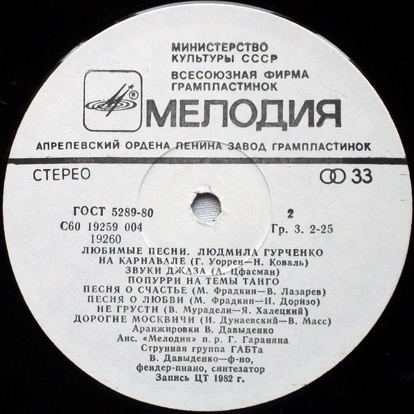 Людмила Гурченко - Любимые песни