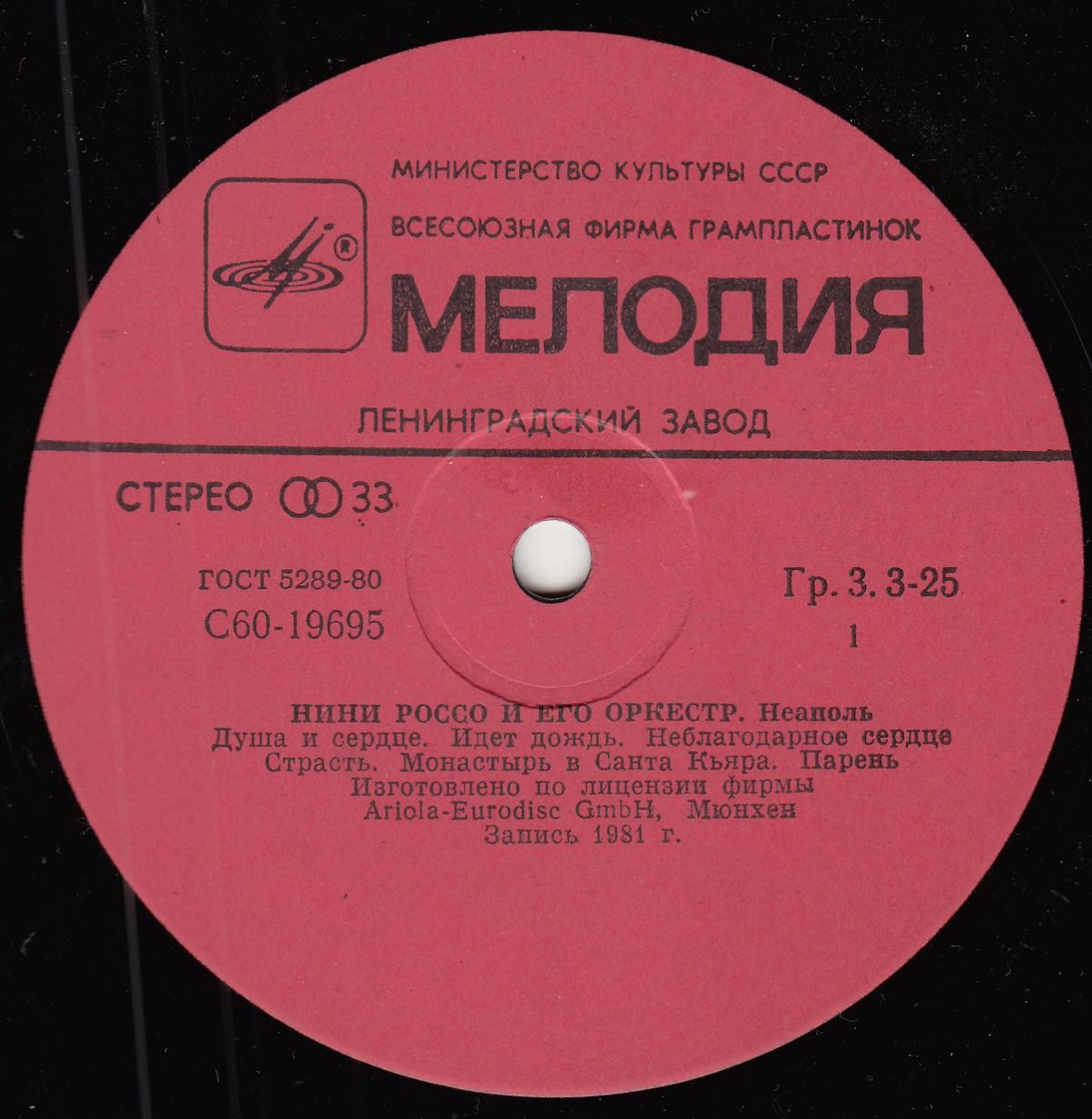 Нини Россо и его оркестр «Неаполь»