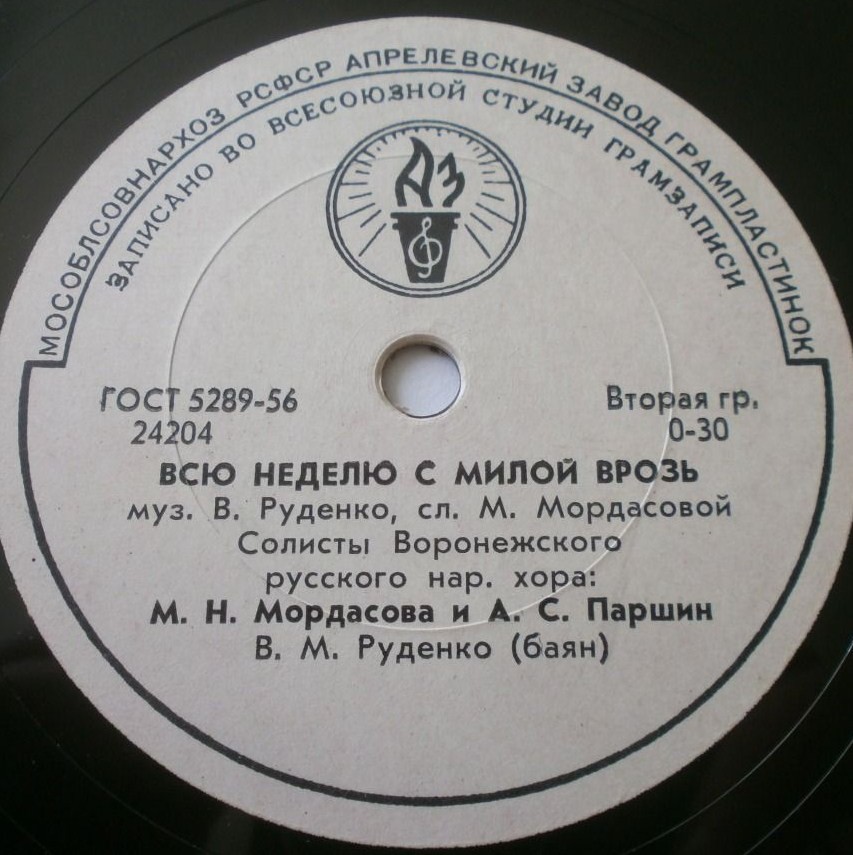 Всю неделю с милой врозь / Неужели сад завянет