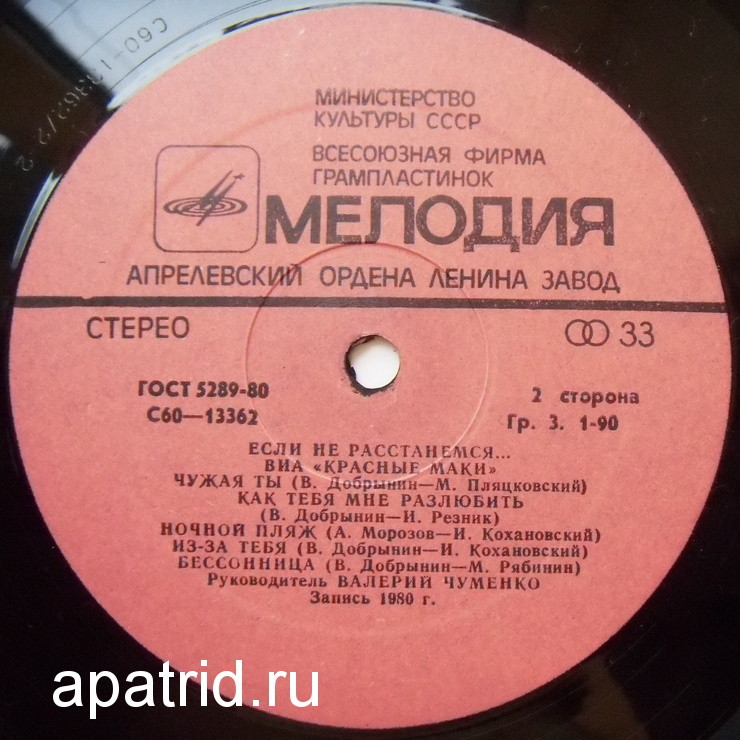 ВИА "Красные маки". Если не расстанемся…