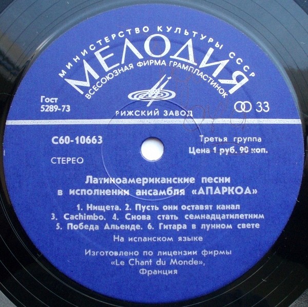 Латиноамериканские песни в исполнении ансамбля «АПАРКОА»